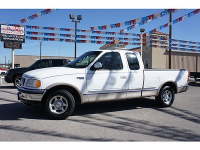 ford f 150 1997 white lariat gasoline v8 rear wheel drive automatic 78654