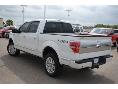ford f 150 2012 white platinum gasoline 6 cylinders 4 wheel drive automatic 78572