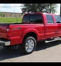 ford f 250 super duty 2012 vermillion red lariat biodiesel 8 cylinders 4 wheel drive 6 speed automatic 75041