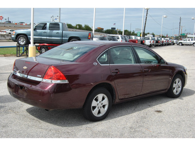 chevrolet impala 2007 dk  red sedan lt flex fuel 6 cylinders front wheel drive automatic 77037