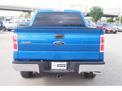 ford f 150 2010 blue xlt gasoline 8 cylinders 2 wheel drive automatic 77074