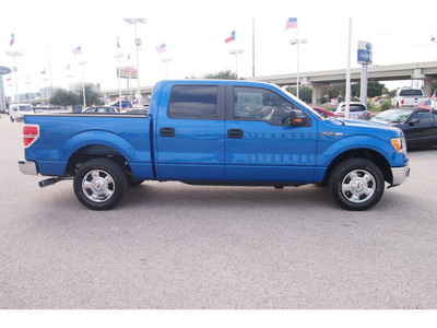 ford f 150 2010 blue xlt gasoline 8 cylinders 2 wheel drive automatic 77074