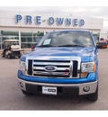 ford f 150 2010 blue xlt gasoline 8 cylinders 2 wheel drive automatic 77074