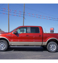 ford f 150 2013 red lariat flex fuel 8 cylinders 4 wheel drive automatic 79045