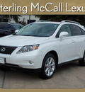 lexus rx 350 2011 white suv gasoline 6 cylinders front wheel drive shiftable automatic 77074