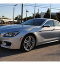 bmw 6 series 2013 silver sedan 650i gran coupe gasoline 8 cylinders rear wheel drive automatic 77002