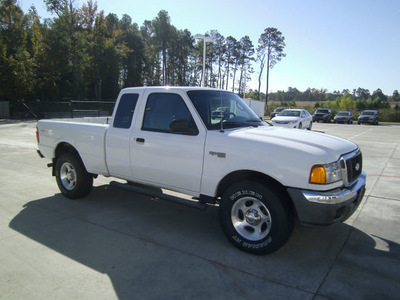 ford ranger 2005 white xlt gasoline 6 cylinders 4 wheel drive automatic 75503