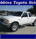ford ranger 2005 white xlt gasoline 6 cylinders 4 wheel drive automatic 75503