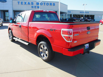 ford f 150 2013 red stx flex fuel 8 cylinders 2 wheel drive automatic 76108