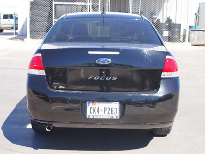 ford focus 2008 black sedan s gasoline 4 cylinders front wheel drive standard 78155