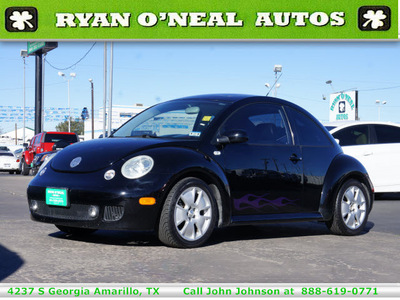 volkswagen new beetle 2002 black coupe turbo s 4 cylinders 6 speed manual 79110