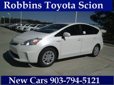 toyota prius v 2012 white wagon three hybrid 4 cylinders front wheel drive automatic 75569