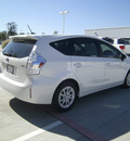 toyota prius v 2012 white wagon three hybrid 4 cylinders front wheel drive automatic 75569