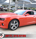 chevrolet camaro 2012 orange coupe ss gasoline 8 cylinders rear wheel drive automatic 76051