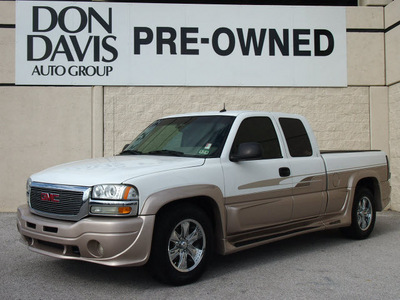 gmc sierra 1500 2003 white pickup truck gasoline 8 cylinders rear wheel drive automatic 76011