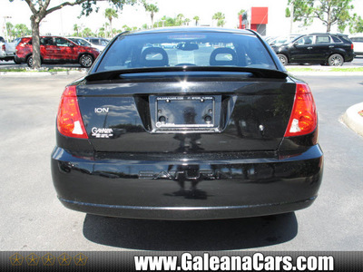 saturn ion 2004 black coupe 3 gasoline 4 cylinders dohc front wheel drive automatic 33912