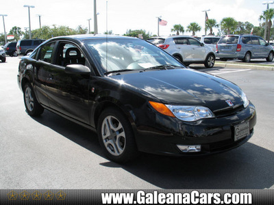 saturn ion 2004 black coupe 3 gasoline 4 cylinders dohc front wheel drive automatic 33912