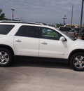 gmc acadia 2009 white suv slt 1 gasoline 6 cylinders front wheel drive 6 speed automatic 77090