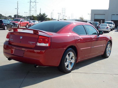 dodge charger 2010 dk  red sedan r t gasoline 8 cylinders rear wheel drive shiftable automatic 77099