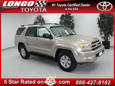 toyota 4runner 2004 gold suv sr5 gasoline 6 cylinders rear wheel drive automatic 91731