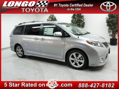 toyota sienna 2013 silver van se 8 passenger gasoline 6 cylinders front wheel drive not specified 91731