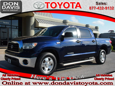 toyota tundra 2007 blue sr5 gasoline 8 cylinders 2 wheel drive automatic 76011