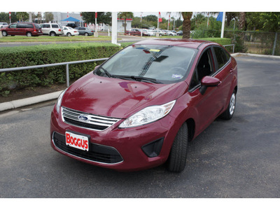 ford fiesta 2011 red sedan se gasoline 4 cylinders front wheel drive automatic 78501