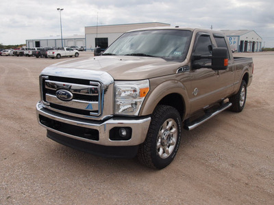 ford f 250 2011 brown lariat 8 cylinders automatic 76234