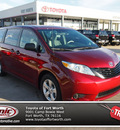 toyota sienna 2013 dk  red van l 6 cylinders automatic 76116