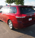 toyota sienna 2013 dk  red van l 6 cylinders automatic 76116