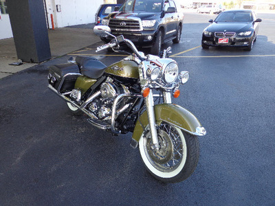 harley davidson flhrci 2007 green road king classic 2 cylinders 6 speed 45342