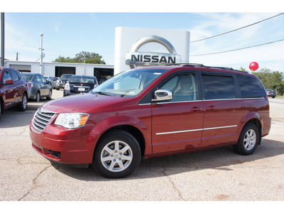 chrysler town and country 2010 red van touring gasoline 6 cylinders front wheel drive automatic 76543