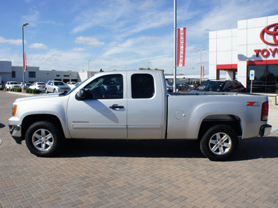 gmc sierra 1500 2011 silver sle z71 flex fuel 8 cylinders 4 wheel drive automatic 76087