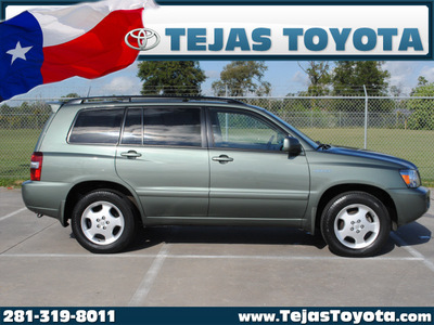 toyota highlander 2005 lt  green suv limited 6 cylinders automatic 77338