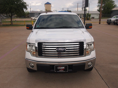 ford f 150 2010 white xlt flex fuel 8 cylinders 2 wheel drive automatic 76049