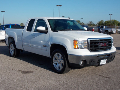 gmc sierra 1500 2008 white pickup truck sle 8 cylinders automatic with overdrive 77074