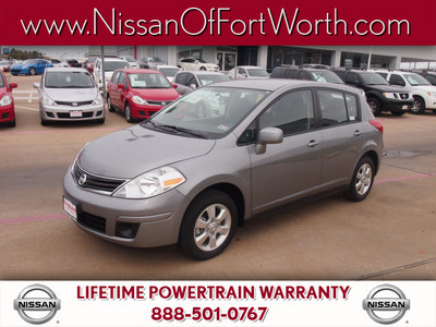 nissan versa 2012 dk  gray hatchback 1 8 s gasoline 4 cylinders front wheel drive automatic 76116