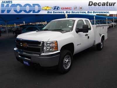 chevrolet silverado 2500hd 2013 white work truck gasoline 8 cylinders 2 wheel drive 6 speed automatic 76234