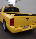 dodge ram pickup 1500 srt 10 2005 yellow pickup truck 2wd gasoline 10 cylinders rear wheel drive 6 speed manual 98371