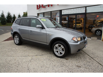 bmw x3 2006 silver gray suv 3 0i gasoline 6 cylinders all whee drive automatic 07724