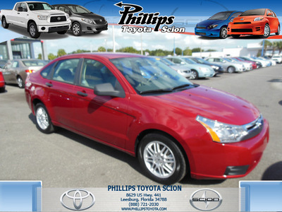 ford focus 2010 red sedan se 4 cylinders automatic 34788
