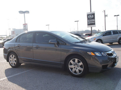 honda civic 2011 dk  gray sedan lx gasoline 4 cylinders front wheel drive automatic 76011