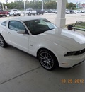 ford mustang 2012 white coupe gt premium gasoline 8 cylinders rear wheel drive manual 76252