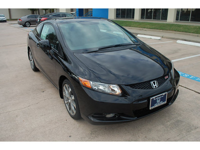 honda civic 2012 black coupe si 4 cylinders automatic 77339