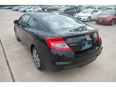 honda civic 2012 black coupe si 4 cylinders automatic 77339