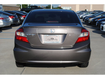 honda civic 2012 gray sedan lx 4 cylinders 5 speed automatic 77025