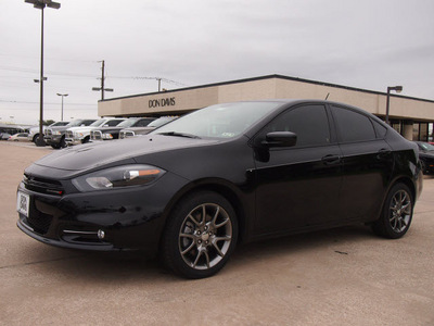 dodge dart 2013 black sedan rallye 4 cylinders automatic 76011