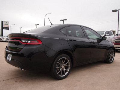 dodge dart 2013 black sedan rallye 4 cylinders automatic 76011