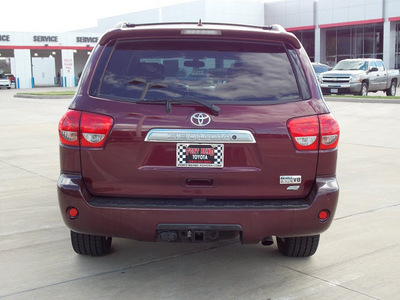 toyota sequoia 2011 dk  red suv platinum 8 cylinders automatic with overdrive 77469