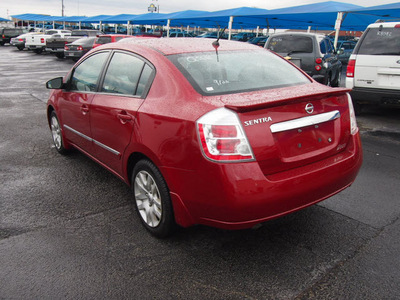 nissan sentra 2011 dk  red sedan gasoline 4 cylinders front wheel drive automatic 76234